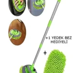 Çok Fonksiyonlu 2 In 1 Mikrofiber Araba Yıkama Fırçası Teleskopik Uzun Saplı Detay Fırçası Oto Moplu