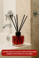 Kanzuk Siyah Bambu Çubuklu Oda Kokısu Reed Diffuser Amber 100 ml - Görsel 3