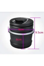 Carub Küllük Portatif Kapaklı Isıklı Siyah - Görsel 3