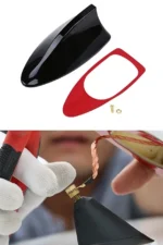 Tüm Arabalara Uyumlu Oto Siyah Balina Anten Araç Yüzgeç Köpek Balığı Sırtı Shark Alıcı Anteni - Görsel 6