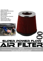 Oscar Oto Filtre Açık Performans Hava Filtresi Aparatlı 65/70/76mm Kırmızı Osn-0856