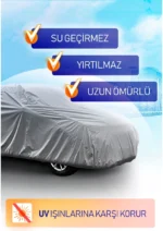 Premium Alfa Romeo Mito Cıtroen/C1-C2-Saxo Fıat/Uno-Palıo-500 Ultra Dayanıklı Branda Örtü - Görsel 2