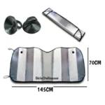 Carub Ön Cam Güneşlik Vantuzlu Mavi Büyük Boy 145*70 CM