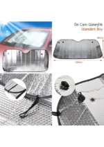 Carub Standart Boy Oto Ön Cam Güneşlik Vantuzlu - Görsel 2