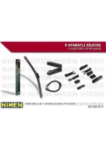 Niken Universal 9 Aparatlı Muz Tip Silecek 28 700 mm