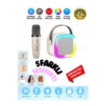 K12 Kablosuz Bluetooth Hoparlör Karaoke Mikrofon 5 Ses Efektli Rgb Hd Stereo