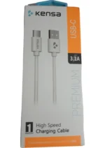 Kensa 3.1A Usb-C Hızlı Şarj Özellikli Type-C Şarj ve Data Kablosu