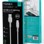 Tonex M13 Cep Telefonu Şarj Kablosu Lightning Ultra Güçlü Metalik Kablo 20W