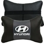 Hyundai 2'li Lüx Ortopedik Oto Boyun Yastığı (Dijital Deri Baskı)