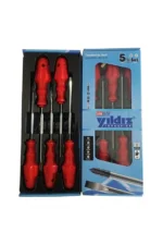 5’li Tornavida Seti 3 Düz 2 Yıldız Uçlu Profesyonel Tornavida Seti - Sanelek Yıldız