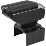 USB li Her Araca Uygun Universal Kolçak Kol Dayama Çift Açılır Siyah