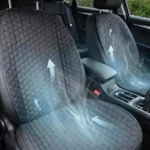 Kaymaz Taban Oto Koltuk Kılıfı - Kolay Montaj Minder Set - Siyah