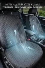 Kaymaz Taban Oto Koltuk Kılıfı - Kolay Montaj Minder Set - Siyah